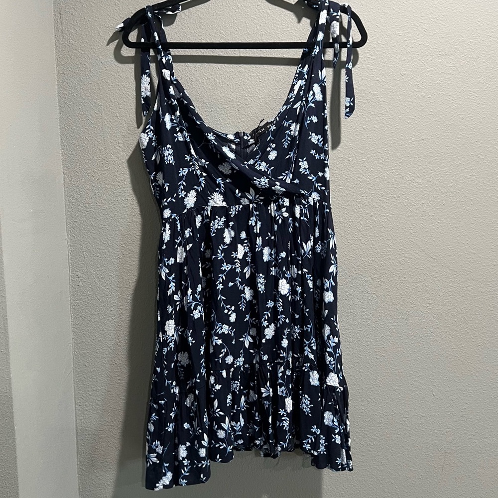 Cotton On Navy and White Floral Sundress